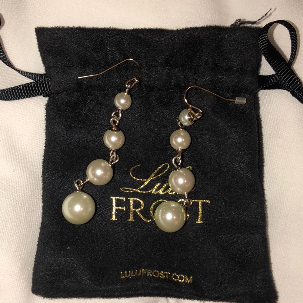 Lulu Frost faux pearl earrings